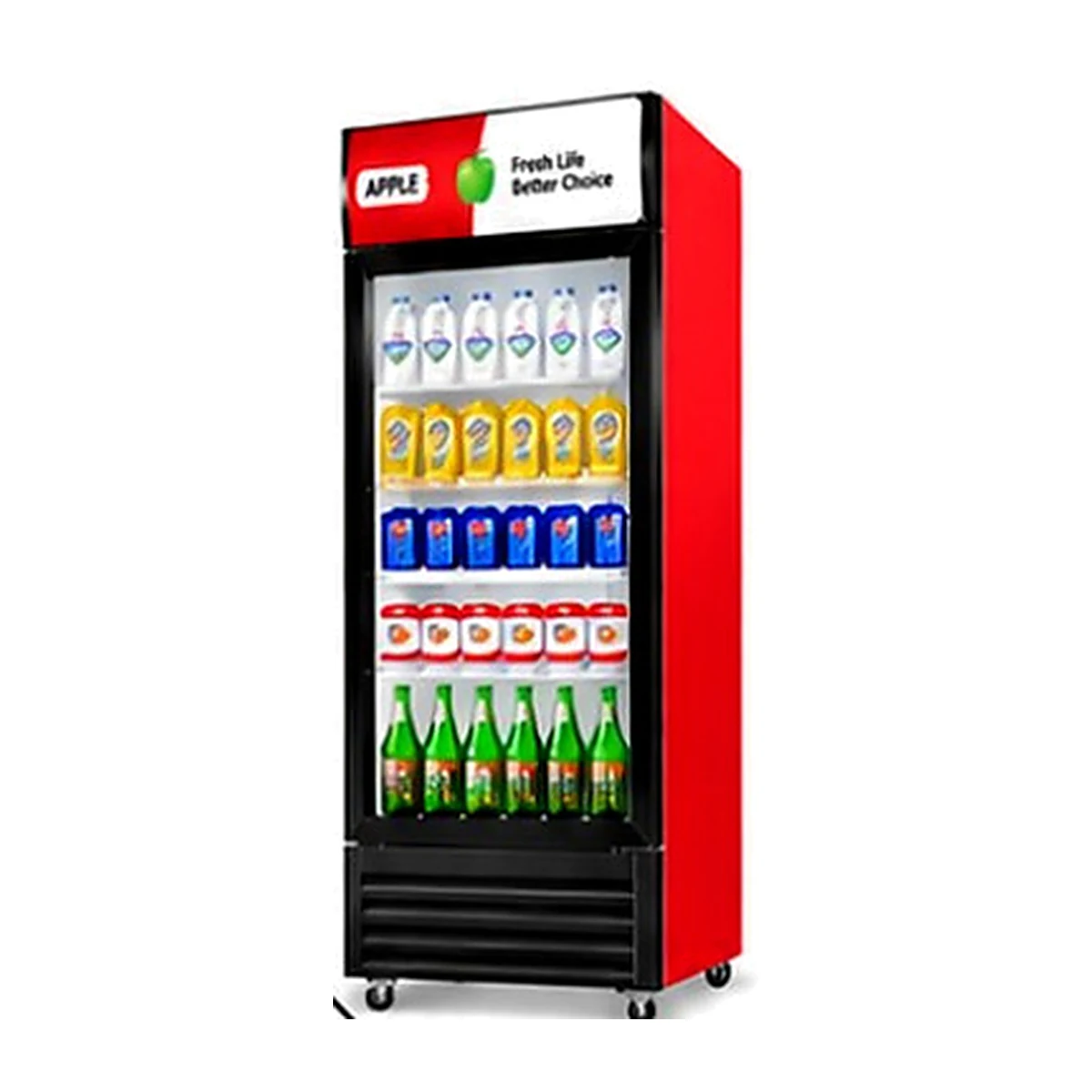 Single Door upright commercial display cabinet from CLD catalog page 13